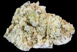 Lustrous Yellow Apatite Crystal on Feldspar - Morocco #84313-2